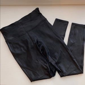 Spank Faux Leather Leggings